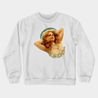 Dreamy Girl -Vintage Lying Girl Crewneck Sweatshirt